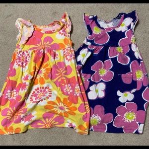 Two carters size 6 cotton dresses with pockets